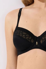 حمالة صدر أوبال بسلك - أسود