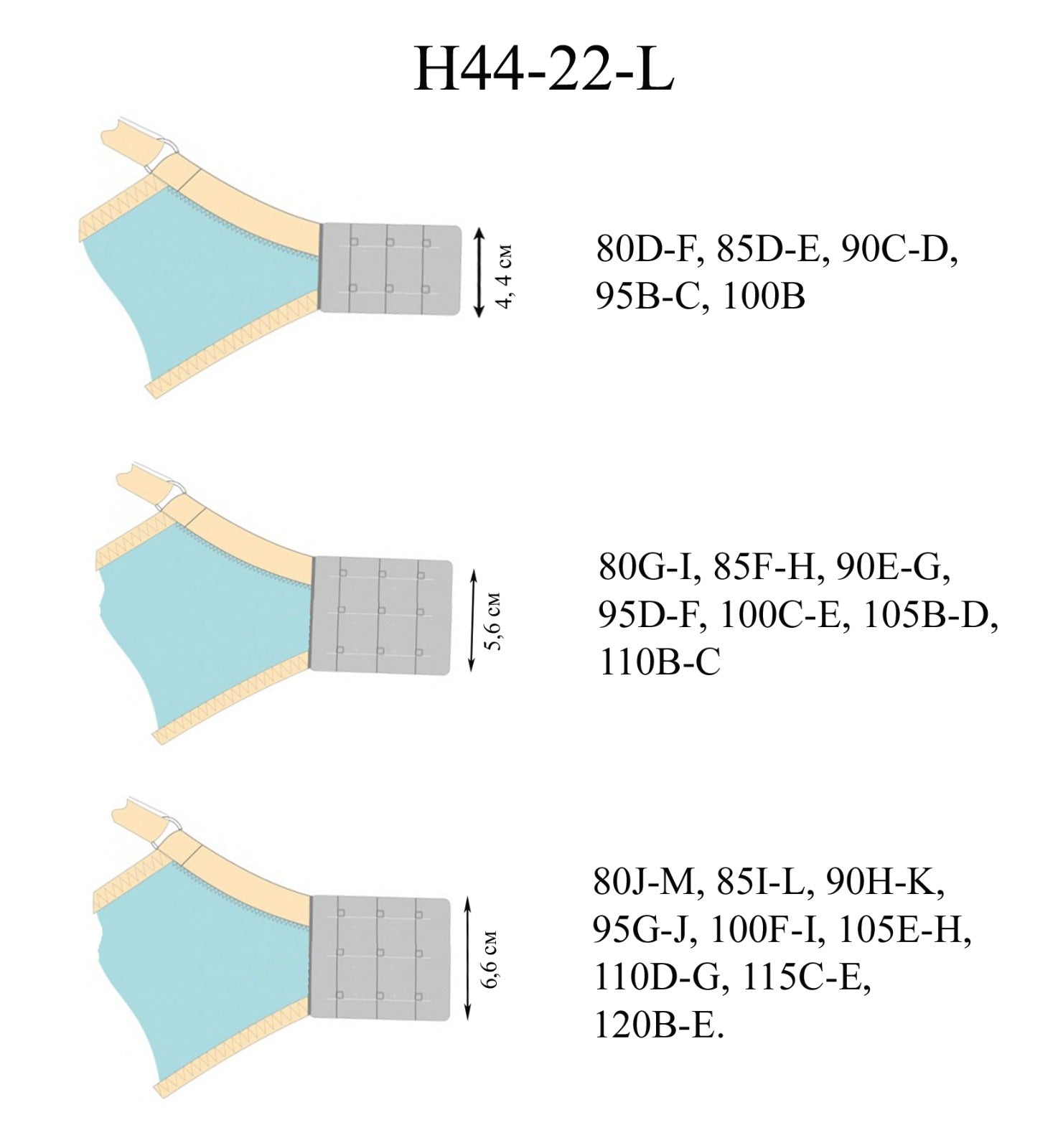 HONEY SERMIJA BRA (BIG CUPS D TO J )