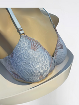 حمالة صدر مبطنة ناعمة من الدانتيل الزهري